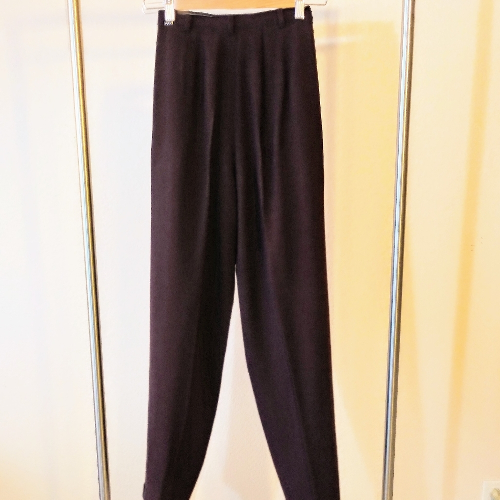 Ann Taylor Maroon Wool Dress Pants Lined - Picture 2 of 7